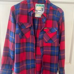 DIXXON Red and Blue Checkered Shirt